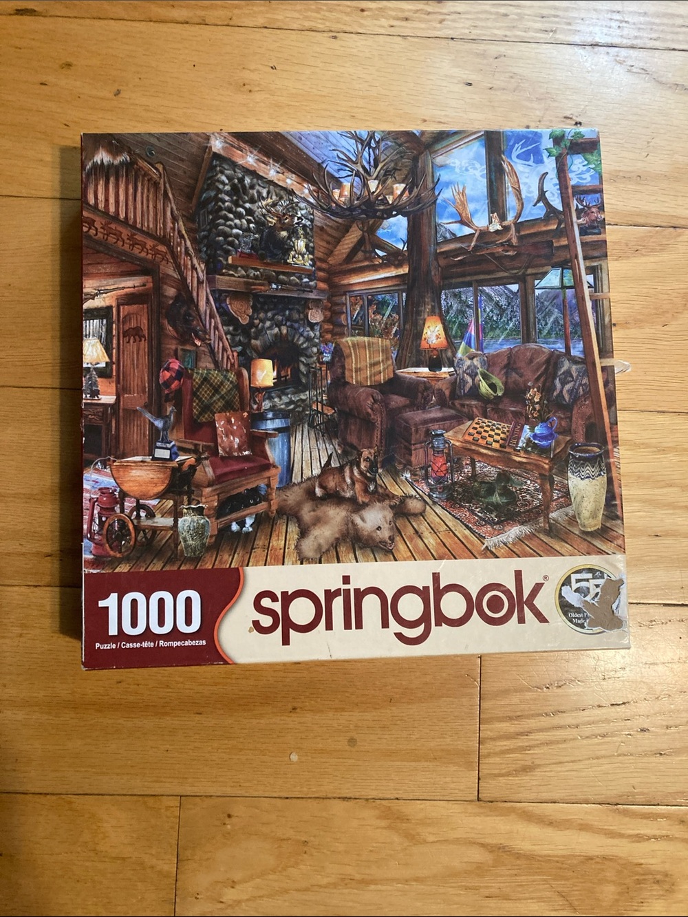 Springbok hunting Lodge 1000-Piece Puzzle (Multicolor)